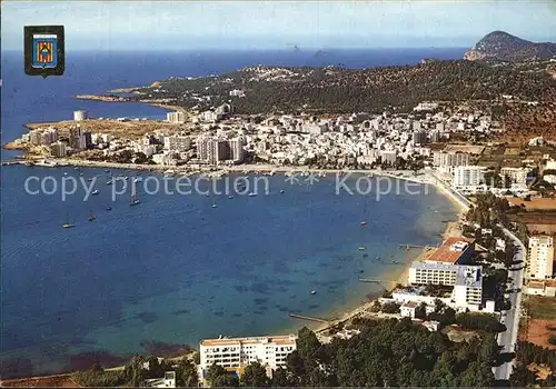 San Antonio Abad Bahia Bucht Fliegeraufnahme Kat. Ibiza Spanien