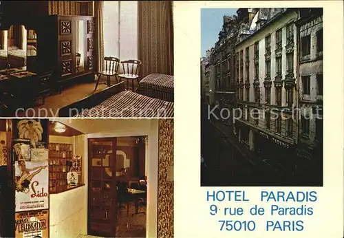 Paris Hotel Paradis Kat. Paris