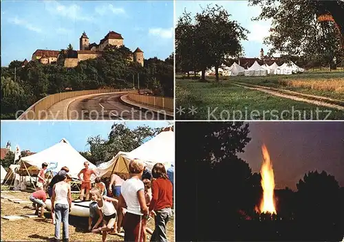 Untergriesheim Sportjugend Heilbronn Zeltlager Lagerfeuer Schloss Kat. Bad Friedrichshall