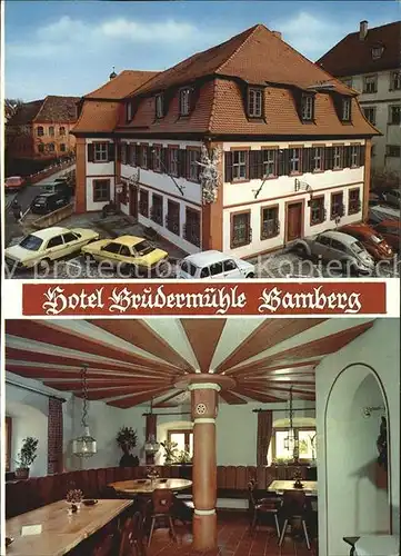 Bamberg Hotel Brudermuehle Fraenkische Weinschaenke Gaststube Kat. Bamberg