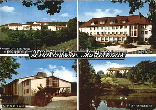 Velbert Diakonissen Mutterhaus Altenheim Bergesruh Kirchhalle Ausbildungsstaette Kat. Velbert
