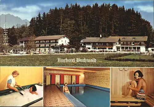 Feldwies Kurhotel Buchwald Kuranwendungen Saune Hallenbad Kat. uebersee Chiemsee