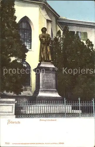 Zuerich ZH Zwinglidenkmal