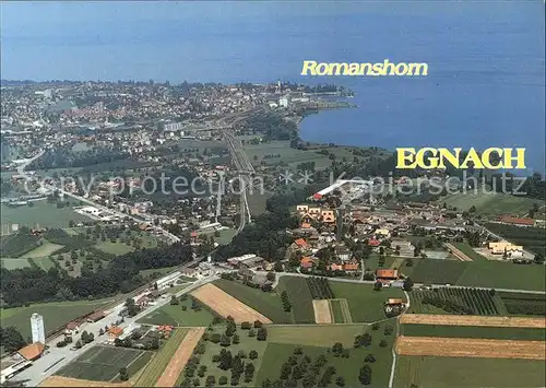 Egnach Bodensee mit Romanshorn Fliegeraufnahme