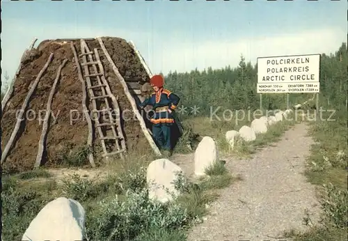 Riksgraensen Polarkreis Kat. Kiruna