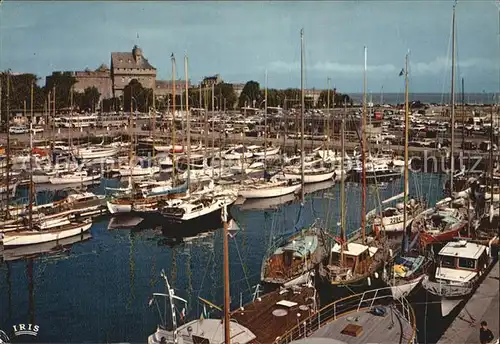 Saint Malo Ille et Vilaine Bretagne Hafen Schloss Kat. Saint Malo