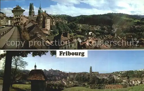 Fribourg FR Panorama Kat. Fribourg FR