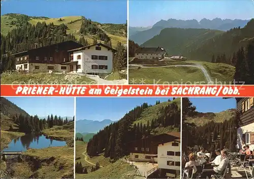 Sachrang Chiemgau Priener Huette am Geigelstein  Kat. Aschau i.Chiemgau