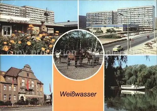 Weisswasser Wasserturm Tiergarten Rathaus Kat. Weisswasser