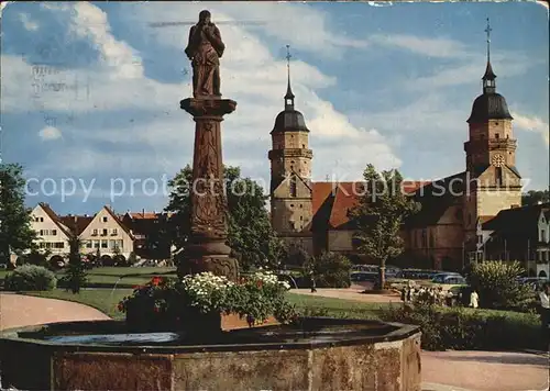 Freudenstadt Marktplatz und Evangelische Kirche Kat. Freudenstadt