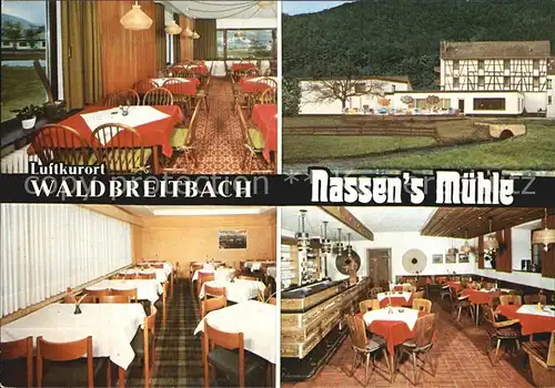 Waldbreitbach Wied Nassens Muehle Restaurant Kat. Waldbreitbach