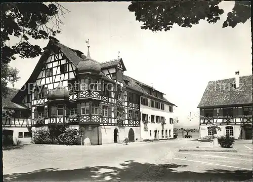 Gottlieben TG Restaurant Waaghaus und Drachenburg Kat. Gottlieben