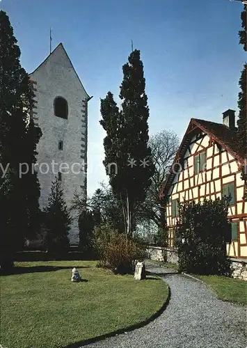 Romanshorn Bodensee Alte Kirche und altes Bauernhaus