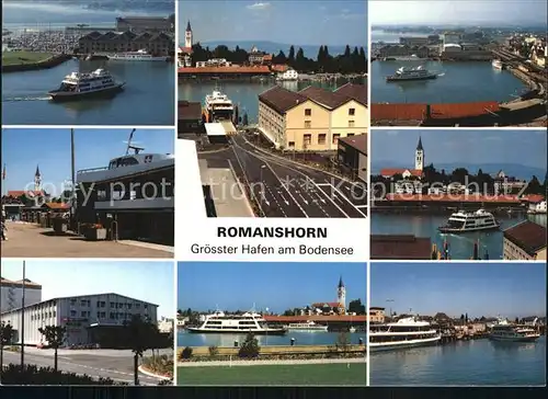 Romanshorn Bodensee Hafenpartien Faehren