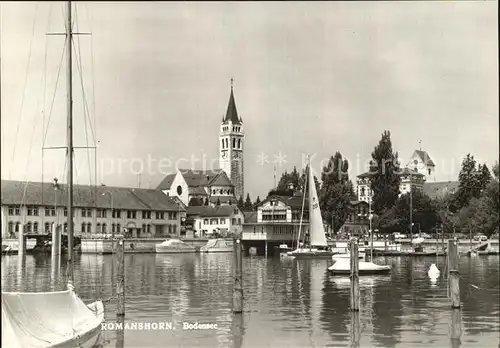 Romanshorn Bodensee Hafenpartie Kirche