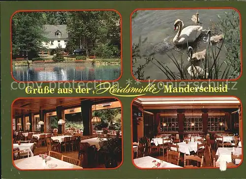 Manderscheid Eifel Heidsmuehle Restaurant Kat. Manderscheid