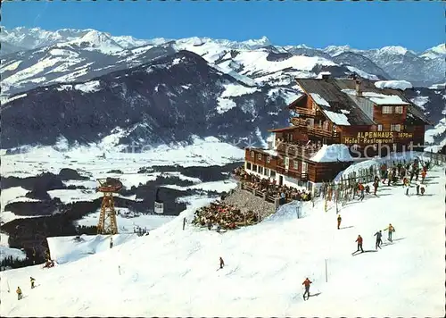 Kitzbuehel Tirol Alpenhaus und Hornbahn Kat. Kitzbuehel