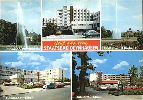 Oeynhausen Bad Kurklinik Porta Kurhausfontaene Kliniken Kat. Bad Oeynhausen