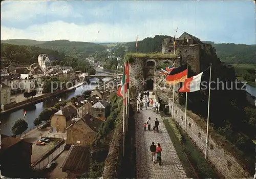 Bouillon Liege Wallonie La Semois et le Chateau fort Kat. 