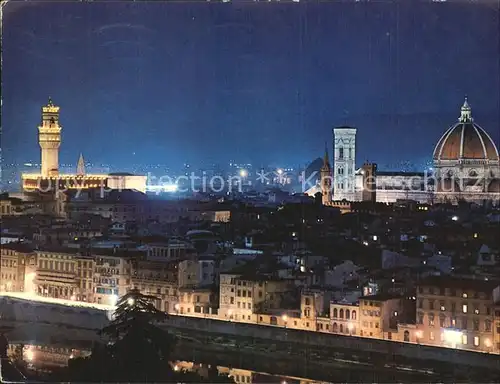 Firenze Toscana bei Nacht Kat. Firenze