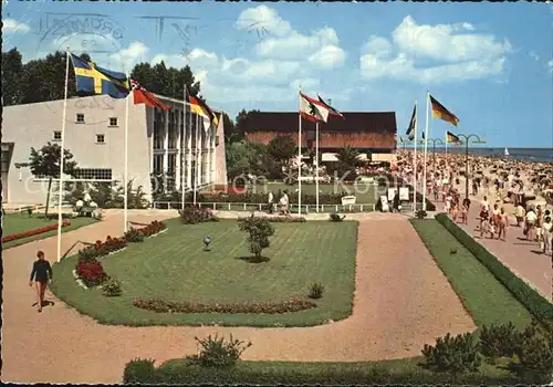 Groemitz Ostseebad Kurmittelhaus und Strand Kat. Groemitz