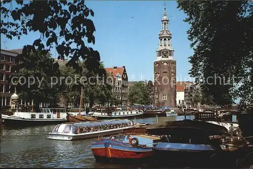 Amsterdam Niederlande Gracht Munttoren Kat. Amsterdam