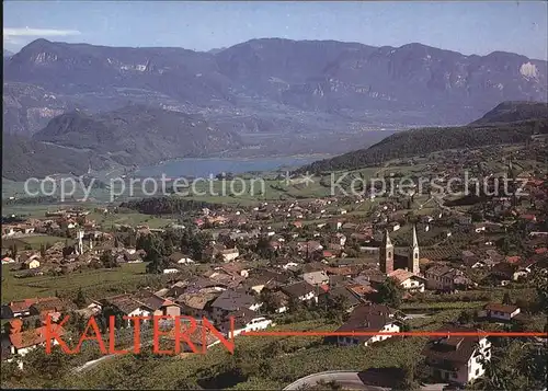 Kaltern Weinstrasse Tirol Panorama mit Kalterersee Kat. 