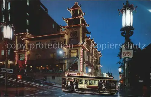 San Francisco California Chinatown after Dark Kat. San Francisco