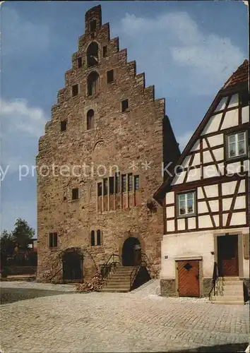 Bad Wimpfen Steinhaus erbaut um 1200 Kat. Bad Wimpfen