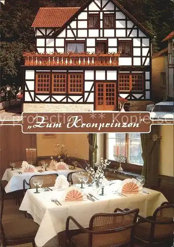 Fuhrbach Hotel Zum Kronprinzen Restaurant Kat. Duderstadt