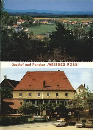 Friedenfels Gasthof Pension Weisses Ross Landschaftspanorama Kat. Friedenfels