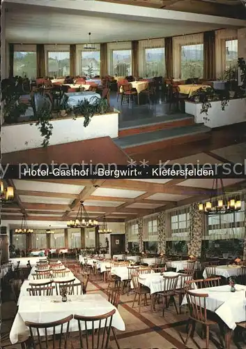 Kiefersfelden Hotel Gasthof Bergwirt Cafe Restaurant Kat. Kiefersfelden