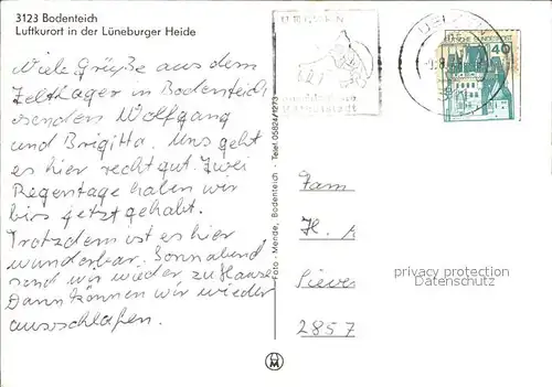 Bodenteich Minigolf See Kirche Lueneburger Heide Kat. Bad Bodenteich