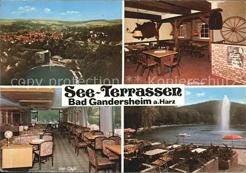 Bad Gandersheim See Terrassen Cafe Seeklause Fontaene Kat. Bad Gandersheim