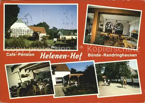 Bad Randringhausen Cafe Pension Helenen Hof Reiten Kat. Buende