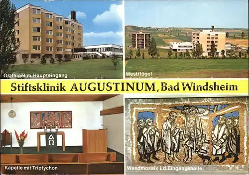 Bad Windsheim Stiftsklinik Augustinum Kapelle Wandmosaik Kat. Bad Windsheim