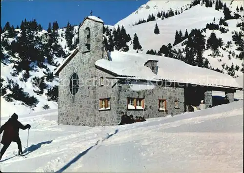 Malbun Friedenskapelle Wintersportplatz Kat. Triesenberg Liechtenstein