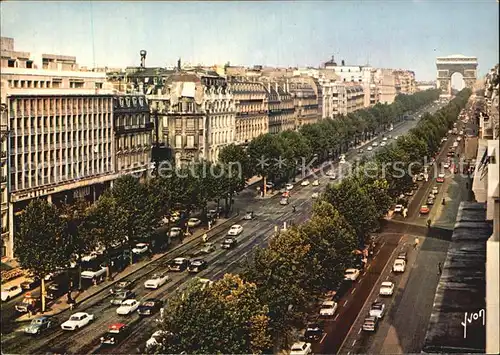 Paris Avenue des Champs Elysees Arc de Triomphe Collection Couleurs et Lumiere de France Kat. Paris