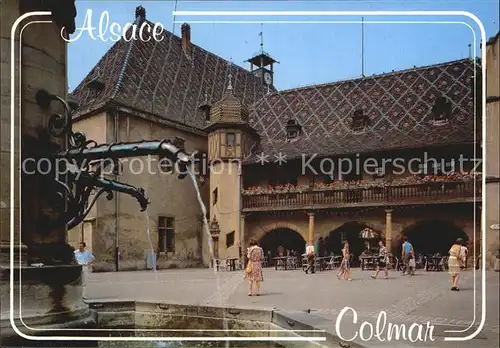 Colmar Haut Rhin Elsass Place de l Ancienne Douane Fontaine Platz Brunnen Kat. Colmar
