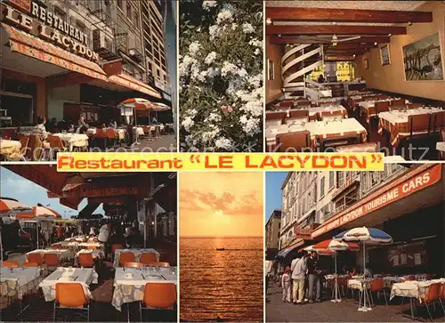 Marseille Restaurant Le Lacydon Coucher du soleil Kat. Marseille