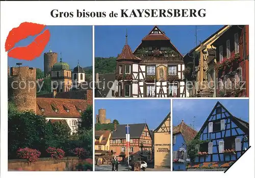Kaysersberg Haut Rhin Altstadt Fachwerkhaeuser Burg Kat. Kaysersberg