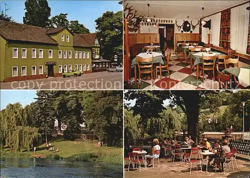 Trendelburg Gasthaus Zum goldenen Loewen Kat. Trendelburg