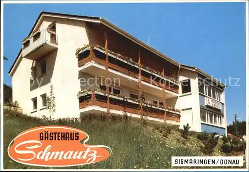 Sigmaringen Gaestehaus Schmautz Kat. Sigmaringen