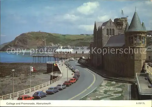 Aberystwyth College und Promenade Kat. Ceredigion