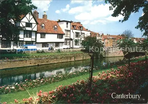 Canterbury UK Fluss und Westergarte Garten Kat. Canterbury