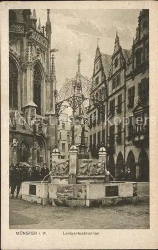 Muenster Westfalen Lambertusbrunnen Kat. Muenster