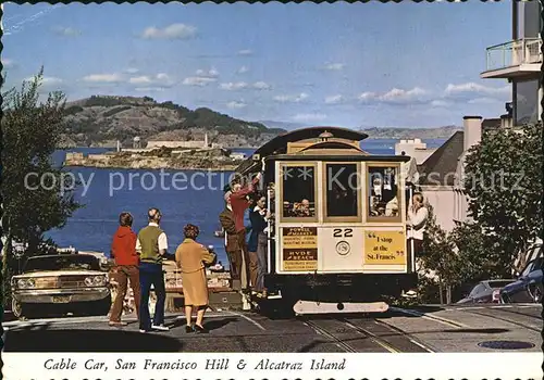 San Francisco California Cable Car Alcatrasz Islan Kat. San Francisco