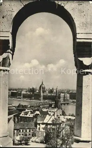 Budapest Blick von Fischerbastei Kat. Budapest