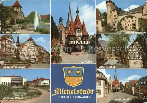 Michelstadt Schloss Fuerstenau Alte Kellerei Odenwaldhalle  Kat. Michelstadt