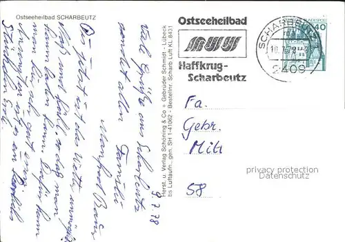 Scharbeutz Ostseebad Fliegeraufnahme Kat. Scharbeutz